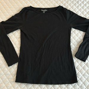 J. Crew Factory, black, long sleeve shirt. Size small.